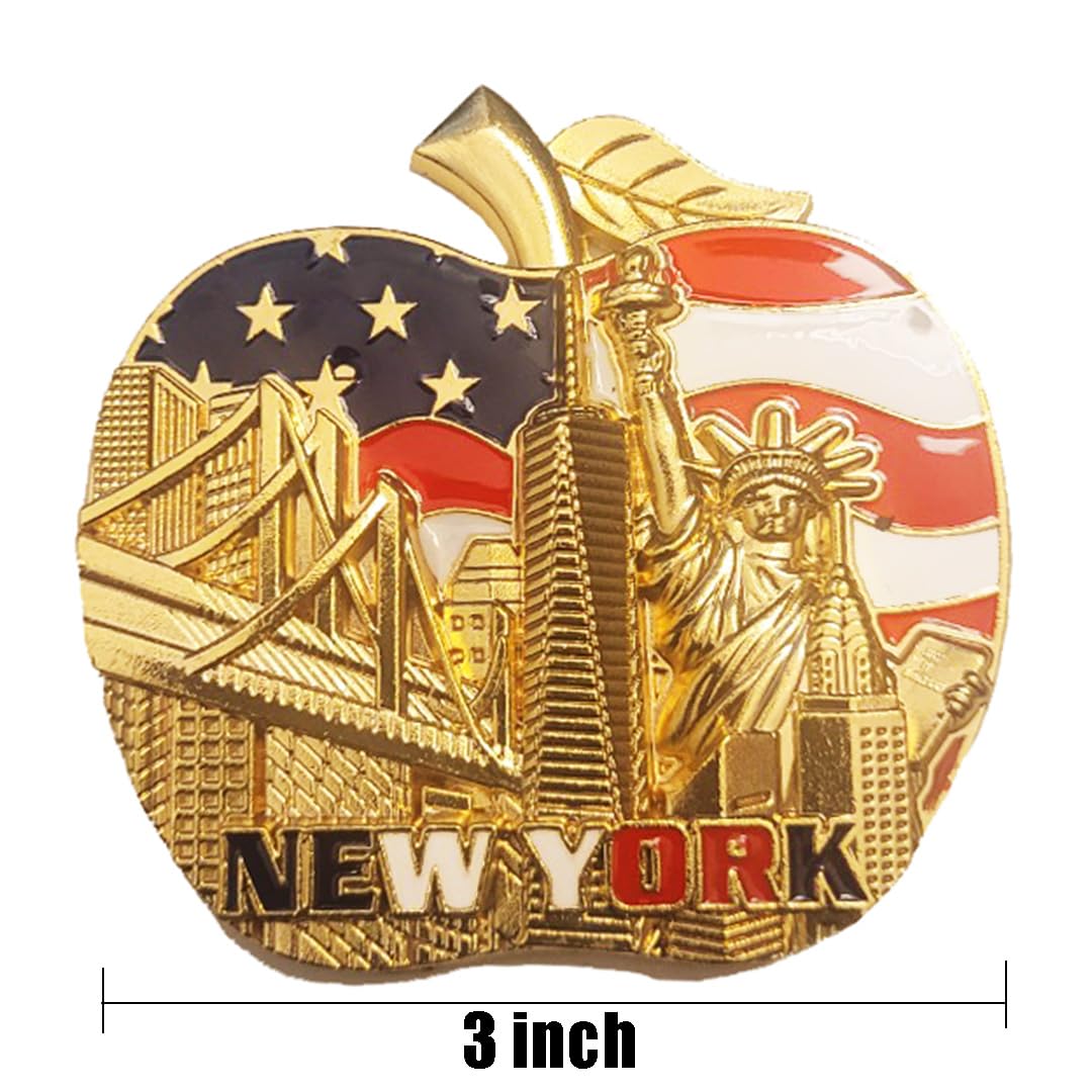 超希少　ニューヨークメッツ 記念メダル フレーム付き　数量限定品　当時物　レトロ Amazon.com: Color May Vary. Big Apple New York Souvenir Metal